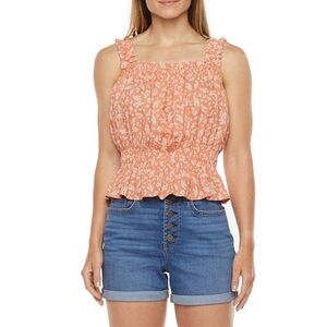 😍NEW| Women’s Square Neck Floral Sleeveless Tank Top